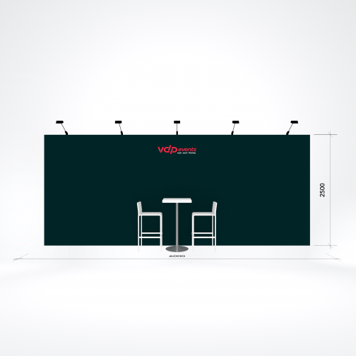 18m2 stand - 600x250cm print op plaat
