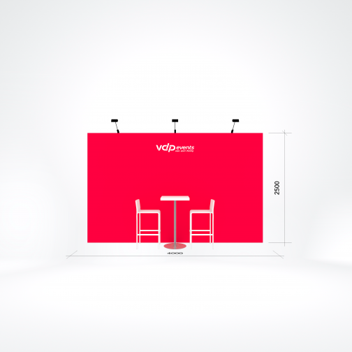 12/12,5m2 stand - 400x250cm peesdoek/cloth