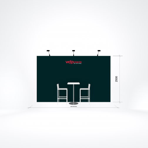 12/12,5m2 stand - 400x250cm print op plaat