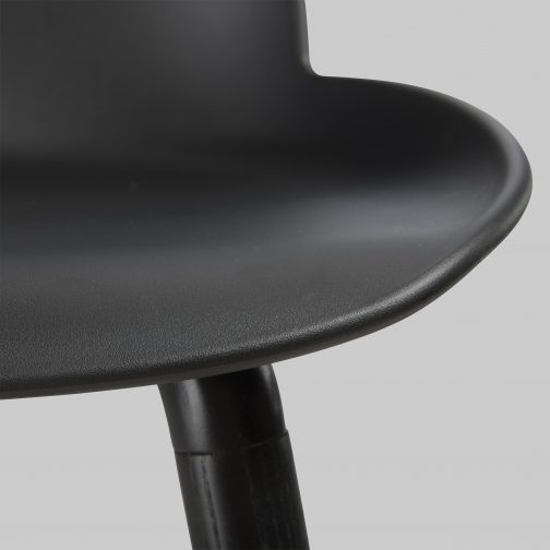 Barkruk ALBERT KUIP zwart kunststof/ zwart hout.55 - Afbeelding 4