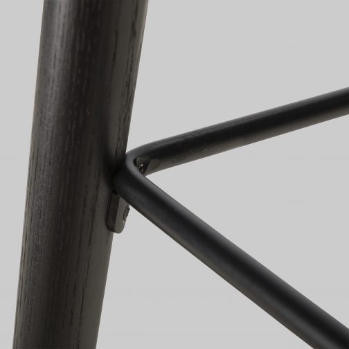 Barkruk ALBERT KUIP zwart kunststof/ zwart hout.55 - Afbeelding 5
