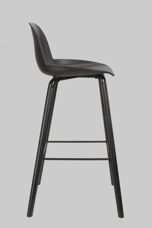 Barkruk ALBERT KUIP zwart kunststof/ zwart hout.55 - Afbeelding 10