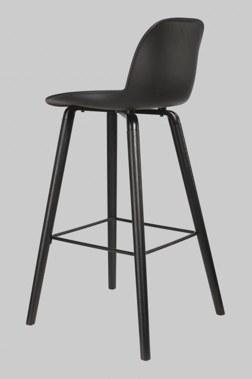 Barkruk ALBERT KUIP zwart kunststof/ zwart hout.55 - Afbeelding 12