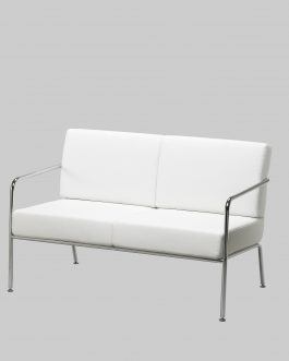 Bank BILLY 2 Wit / Chroom