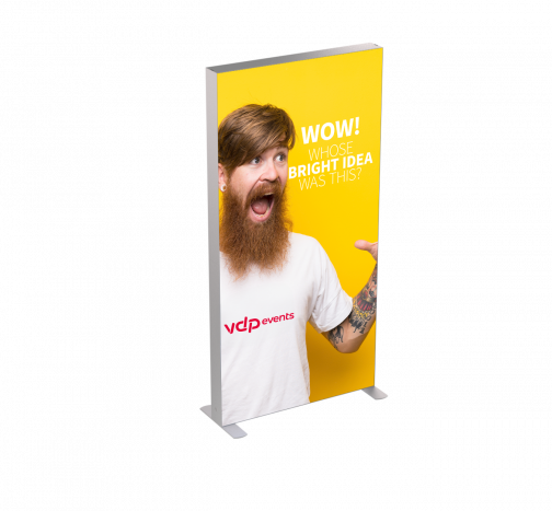 Lightframe 100X250CM incl. 2 bedrukte doeken