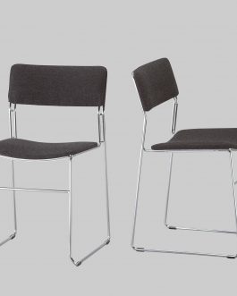 STOEL PISA ANTRACIET / CHROOM