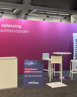 100x250cm Peesframe inclusief peesdoek, (t.b.v. zijwand 18m2 stand)