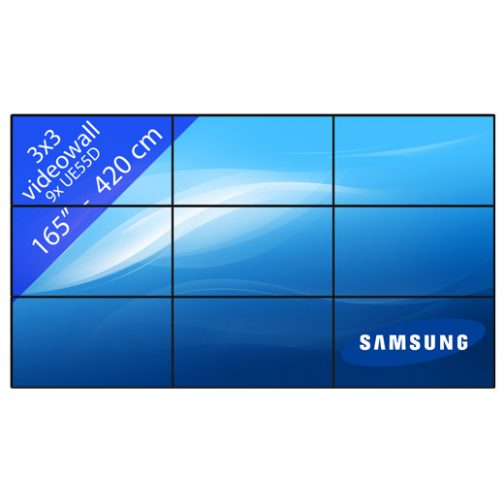 Video Wall 3x3 55 inch incl. statief (UE55D)