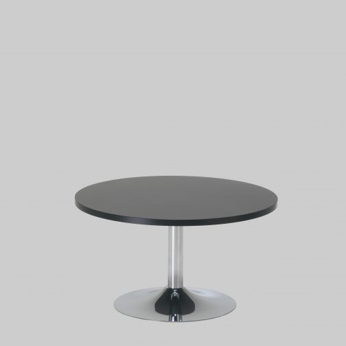 Salontafel TROMPET Ø80 Zwart / Chroom