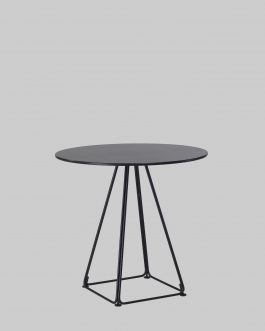 Zittafel LUNAR Ø80 Zwart / Zwart