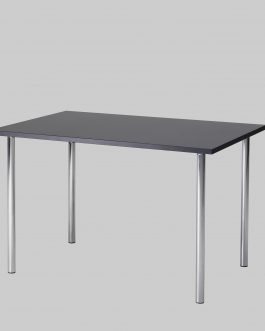 Zittafel TWISTER 120×80 Antraciet / Chroom