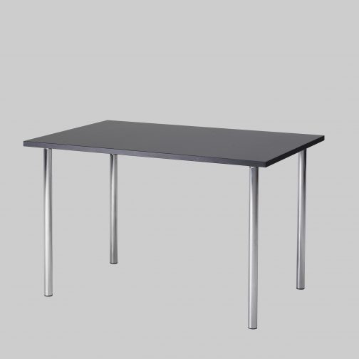 Zittafel TWISTER 120×80 Antraciet / Chroom
