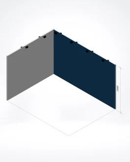 Fullcolor bedrukte beurswand 4×2,5M (bxh)