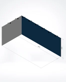 Fullcolor bedrukte beurswand 6×2,5M (bxh)