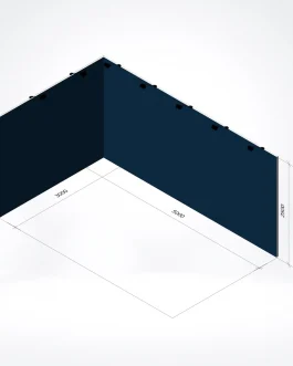 Fullcolor bedrukte beurswand 8×2,5M (bxh)