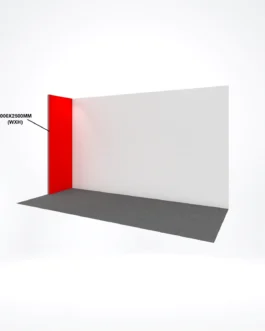 Fullcolor bedrukte beurswand 100×250 cm (bxh)