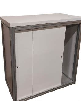 Afsluitbare balie wit