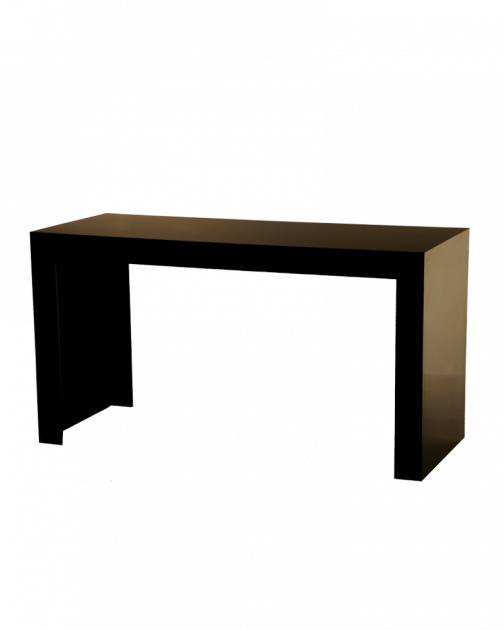 Counter zwart, dxbxh: 82x202x110