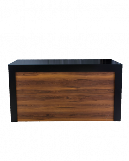 Counter zwart met voorpaneel, dxbxh: 82x202x110