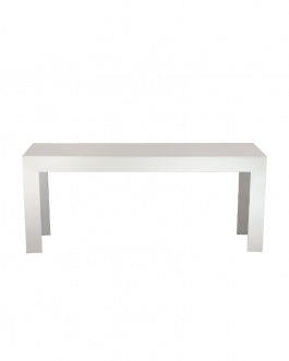 Dinertafel brug wit 198x80x80