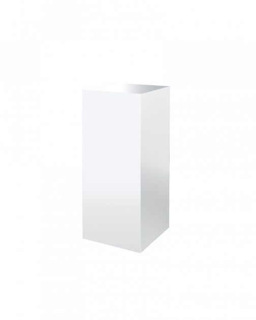 Sokkel 180/60 wit, dxbxh: 60x60x180