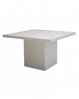 High square bar table, white 110/162/162 cm