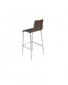 Barkruk diner zwart/noten