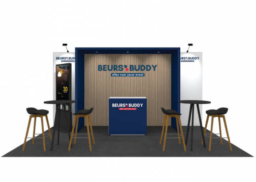 5x3 meter huur beursstand met digital signage