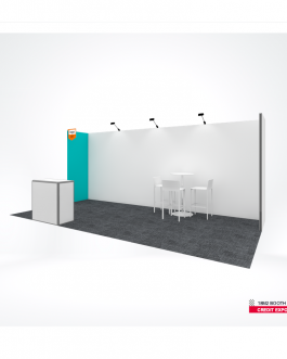 100x250cm Peesframe inclusief peesdoek, (t.b.v. zijwand 18m2 stand)