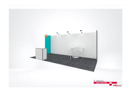 100x250cm Peesframe inclusief peesdoek, (t.b.v. zijwand 18m2 stand)