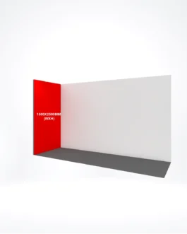 Fullcolor bedrukte beurswand 150×250 cm (bxh)