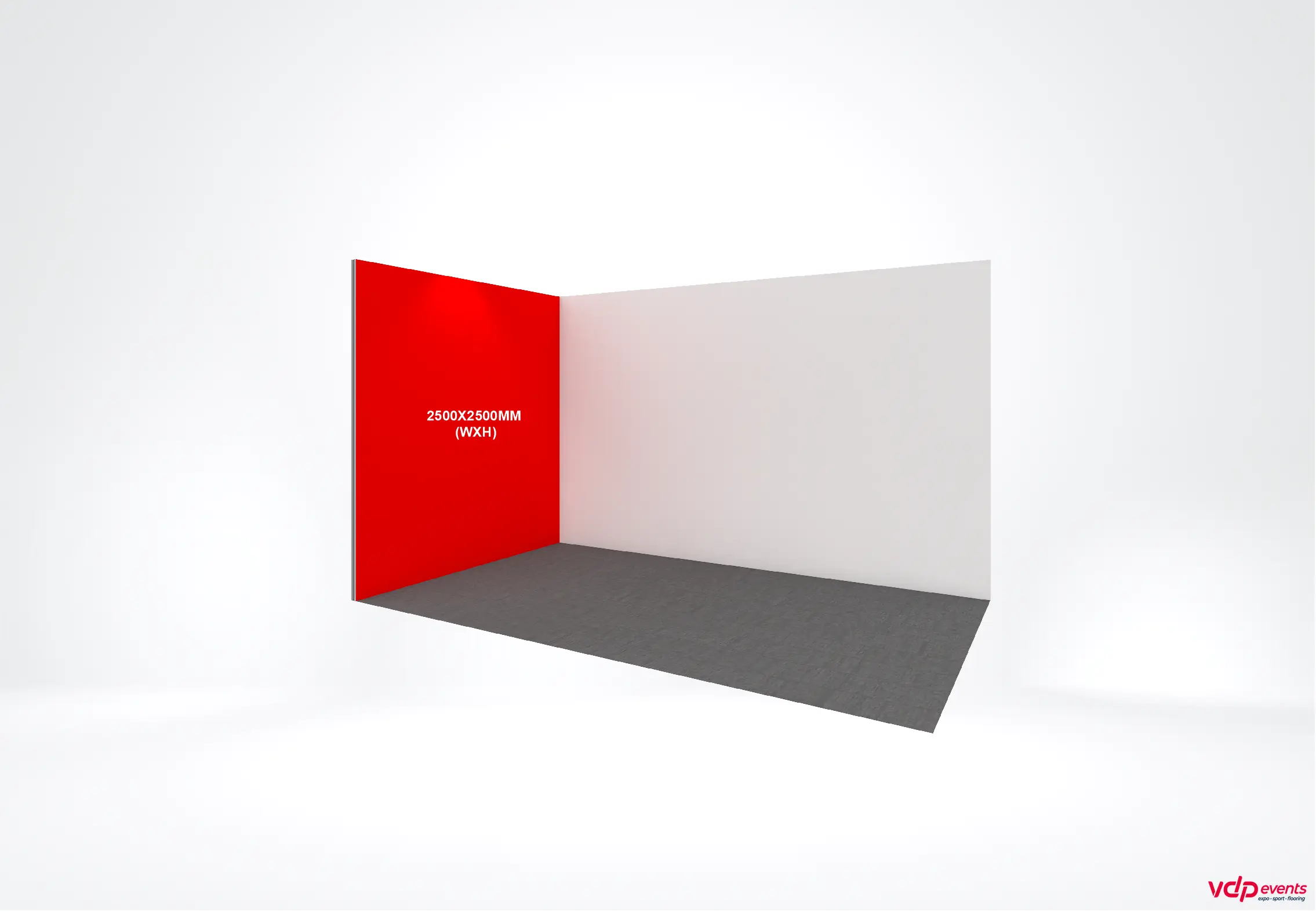 Fullcolor bedrukte beurswand 250×250 cm (bxh)