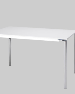 Zittafel ANGEL 130×80 Wit / Chroom