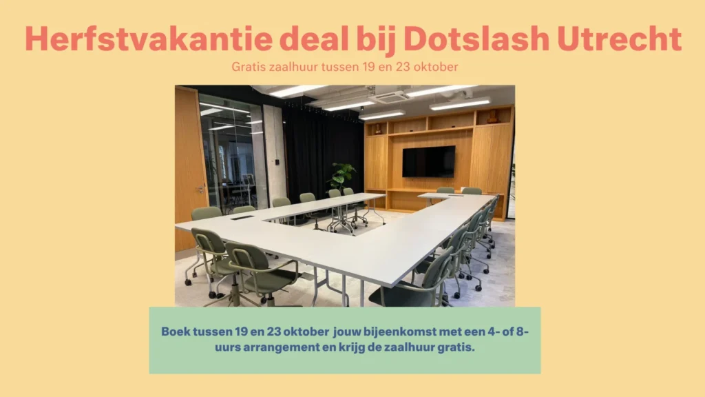 Dotslash Utrecht – locatie – Herfstvakantie deal - locaties.nl