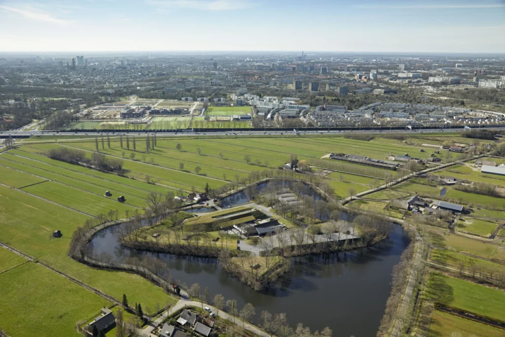 Fort Voordorp — Courtyard — Aerial view 5