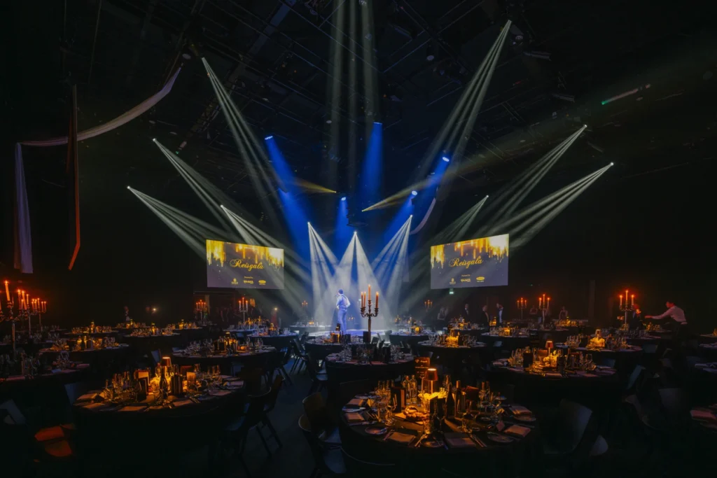 Hart van Holland – locatie – Diner opstelling in de black box - Passe-Partout